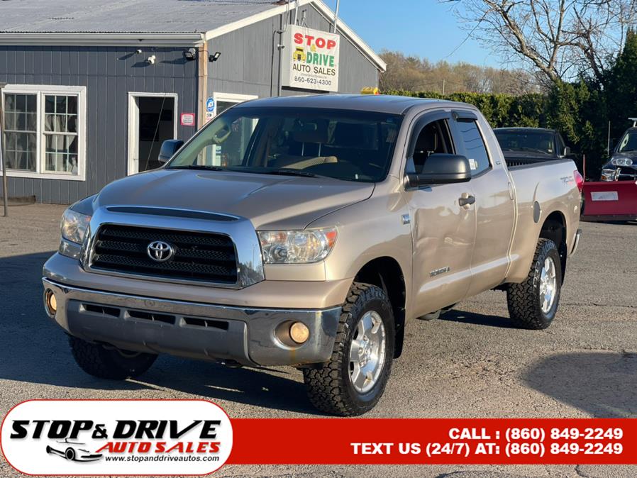 2008 Toyota Tundra 4WD Truck Dbl 4.7L V8 5-Spd AT Grade, available for sale in East Windsor, Connecticut | Stop & Drive Auto Sales. East Windsor, Connecticut