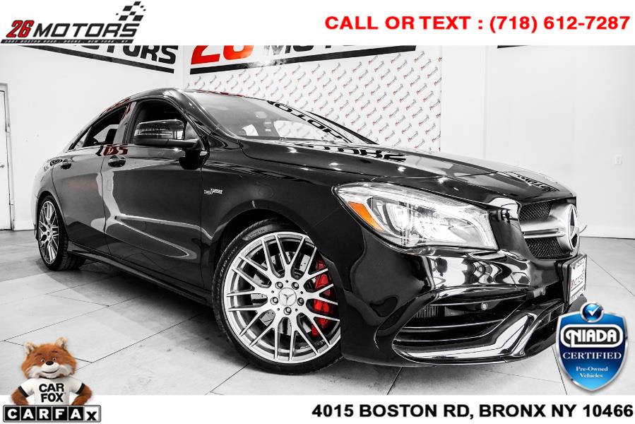 Used Mercedes-Benz CLA AMG CLA 45 4MATIC Coupe 2018 | 26 Motors Corp. Bronx, New York Used Mercedes-Benz CLA AMG CLA 45 4MATIC Coupe 2018 | 26 Motors Corp. Bronx, New York