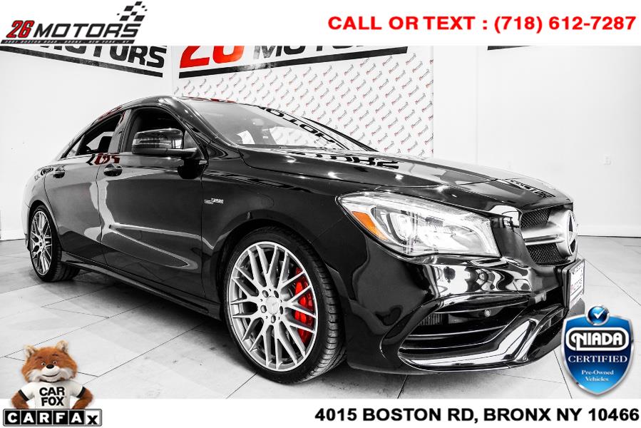 Used Mercedes-Benz CLA AMG CLA 45 4MATIC Coupe 2018 | 26 Motors Corp. Bronx, New York Used Mercedes-Benz CLA AMG CLA 45 4MATIC Coupe 2018 | 26 Motors Corp. Bronx, New York