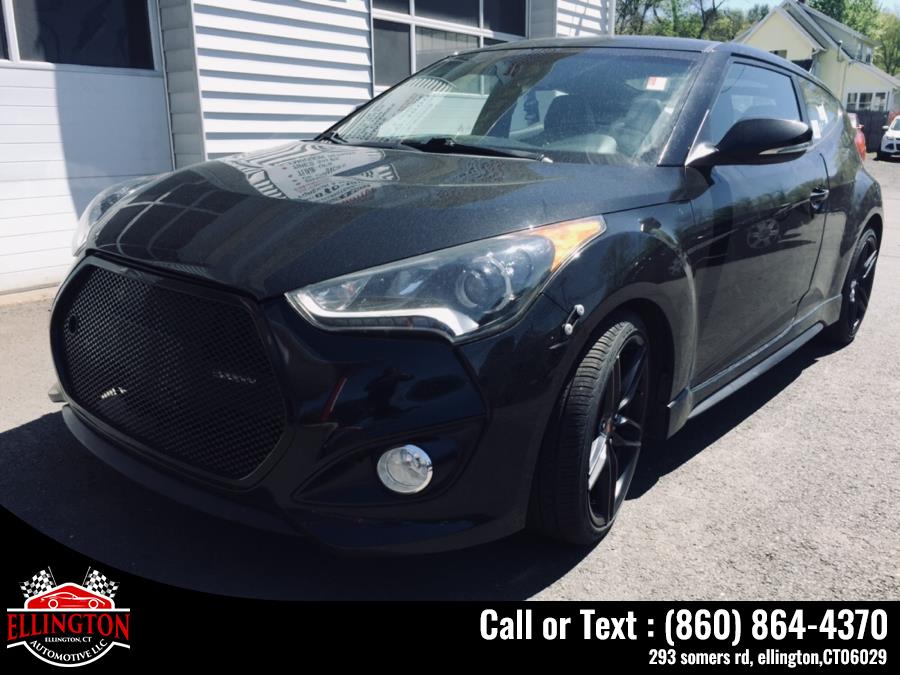 2014 Hyundai Veloster 3dr Cpe Auto Turbo w/Black Int, available for sale in Ellington, Connecticut | Ellington Automotive LLC. Ellington, Connecticut
