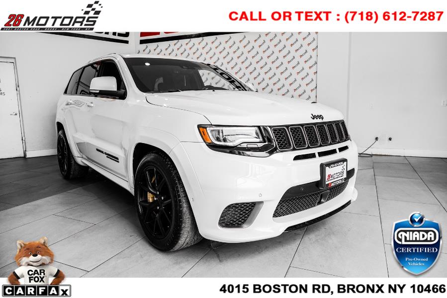 Used Jeep Grand Cherokee Trackhawk 4x4 *Ltd Avail* 2018 | 26 Motors Corp. Bronx, New York Used Jeep Grand Cherokee Trackhawk 4x4 *Ltd Avail* 2018 | 26 Motors Corp. Bronx, New York
