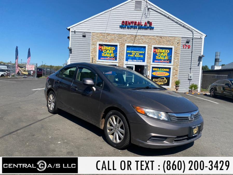 2012 Honda Civic Sdn 4dr Auto EX, available for sale in East Windsor, Connecticut | Central A/S LLC. East Windsor, Connecticut 2012 Honda Civic Sdn 4dr Auto EX, available for sale in East Windsor, Connecticut | Central A/S LLC. East Windsor, Connecticut
