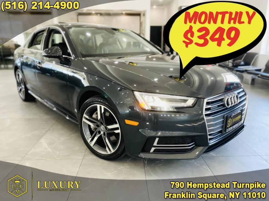 2018 Audi A4 2.0 TFSI Tech Premium Plus S Tronic quattro AWD, available for sale in Franklin Square, New York | Luxury Motor Club. Franklin Square, New York