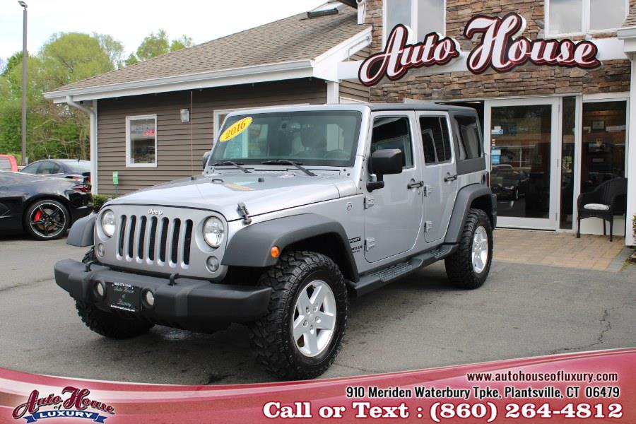 2016 Jeep Wrangler Unlimited 4WD 4dr Sport, available for sale in Plantsville, Connecticut | Auto House of Luxury. Plantsville, Connecticut 2016 Jeep Wrangler Unlimited 4WD 4dr Sport, available for sale in Plantsville, Connecticut | Auto House of Luxury. Plantsville, Connecticut