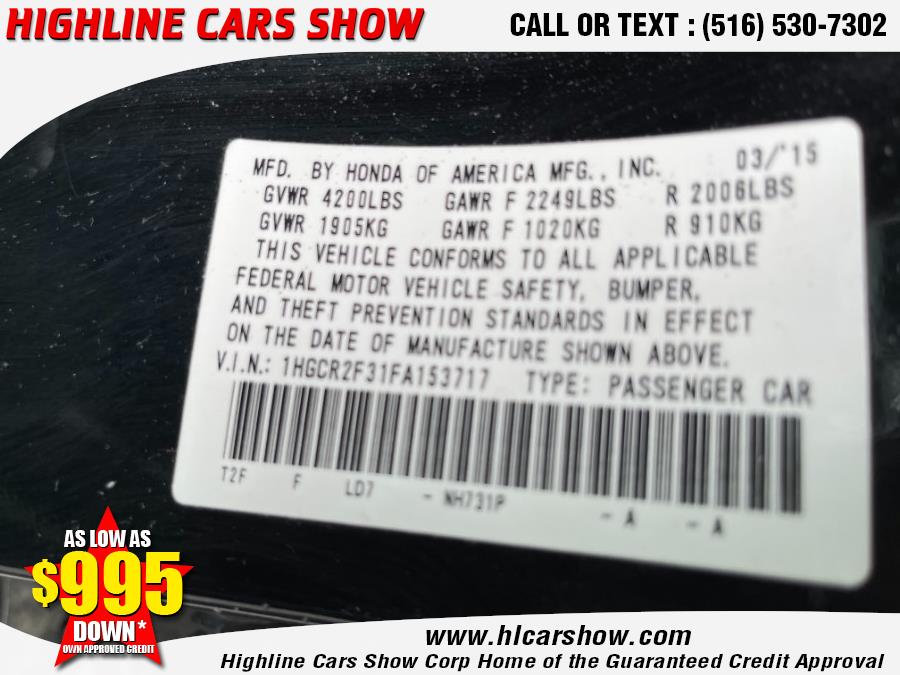 Used Honda Accord Sedan 4dr I4 CVT LX 2015 | Highline Cars Show Corp. West Hempstead, New York Used Honda Accord Sedan 4dr I4 CVT LX 2015 | Highline Cars Show Corp. West Hempstead, New York