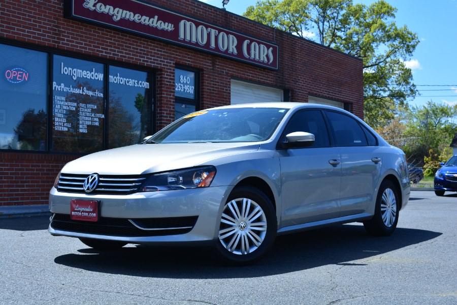 2014 Volkswagen Passat 4dr Sdn 1.8T Auto S PZEV, available for sale in ENFIELD, Connecticut | Longmeadow Motor Cars. ENFIELD, Connecticut