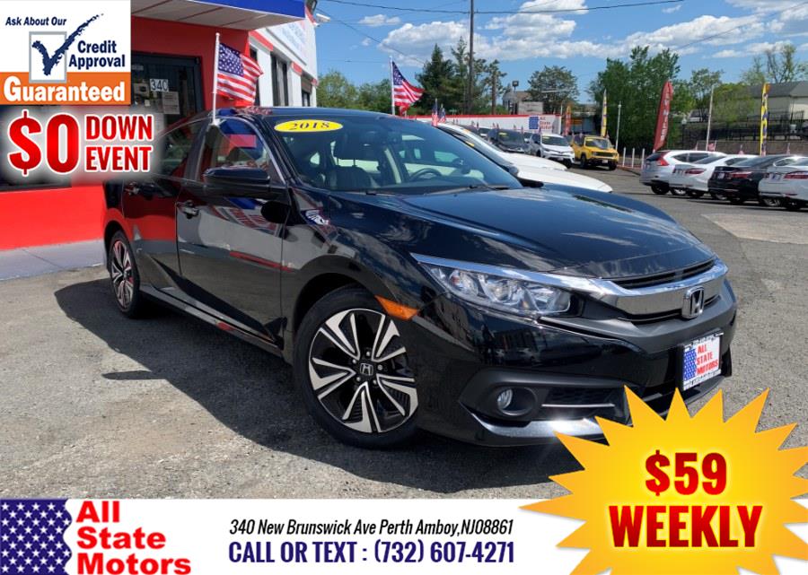 2018 Honda Civic Sedan EX-L CVT, available for sale in Perth Amboy, New Jersey | All State Motor Inc. Perth Amboy, New Jersey 2018 Honda Civic Sedan EX-L CVT, available for sale in Perth Amboy, New Jersey | All State Motor Inc. Perth Amboy, New Jersey