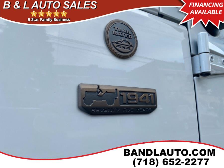 2017 Jeep Wrangler Unlimited 75th Anniversary Edition 4x4, available for sale in Bronx, New York | B & L Auto Sales LLC. Bronx, New York 2017 Jeep Wrangler Unlimited 75th Anniversary Edition 4x4, available for sale in Bronx, New York | B & L Auto Sales LLC. Bronx, New York