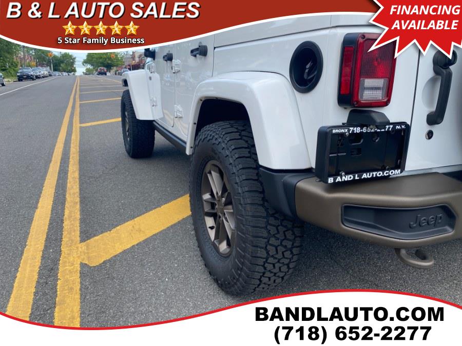 2017 Jeep Wrangler Unlimited 75th Anniversary Edition 4x4, available for sale in Bronx, New York | B & L Auto Sales LLC. Bronx, New York 2017 Jeep Wrangler Unlimited 75th Anniversary Edition 4x4, available for sale in Bronx, New York | B & L Auto Sales LLC. Bronx, New York