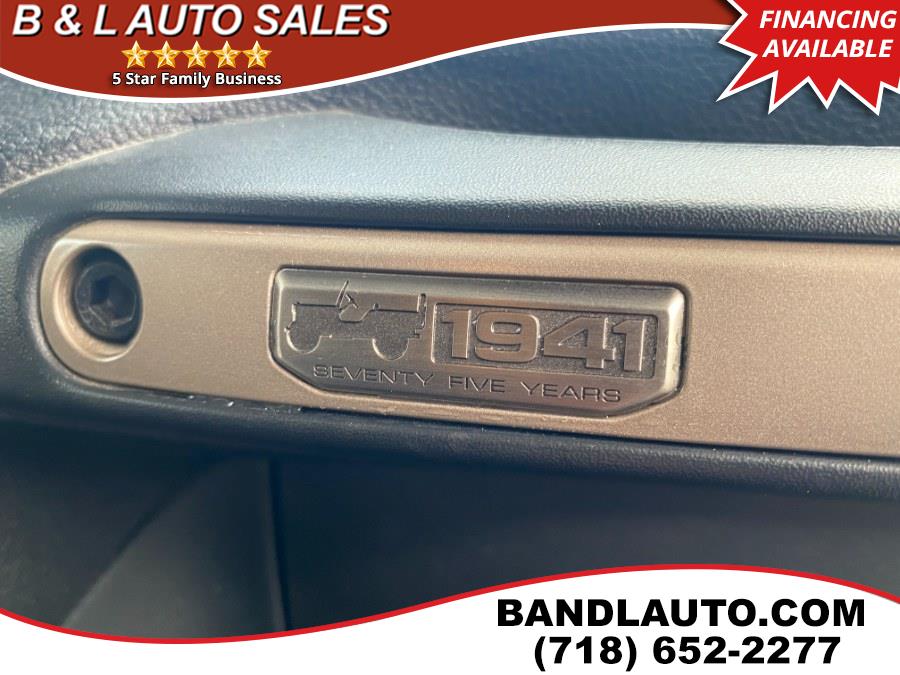 2017 Jeep Wrangler Unlimited 75th Anniversary Edition 4x4, available for sale in Bronx, New York | B & L Auto Sales LLC. Bronx, New York 2017 Jeep Wrangler Unlimited 75th Anniversary Edition 4x4, available for sale in Bronx, New York | B & L Auto Sales LLC. Bronx, New York