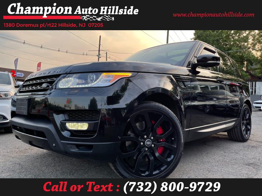 2015 Land Rover Range Rover Sport 4WD 4dr Supercharged, available for sale in Hillside, New Jersey | Champion Auto Sales. Hillside, New Jersey