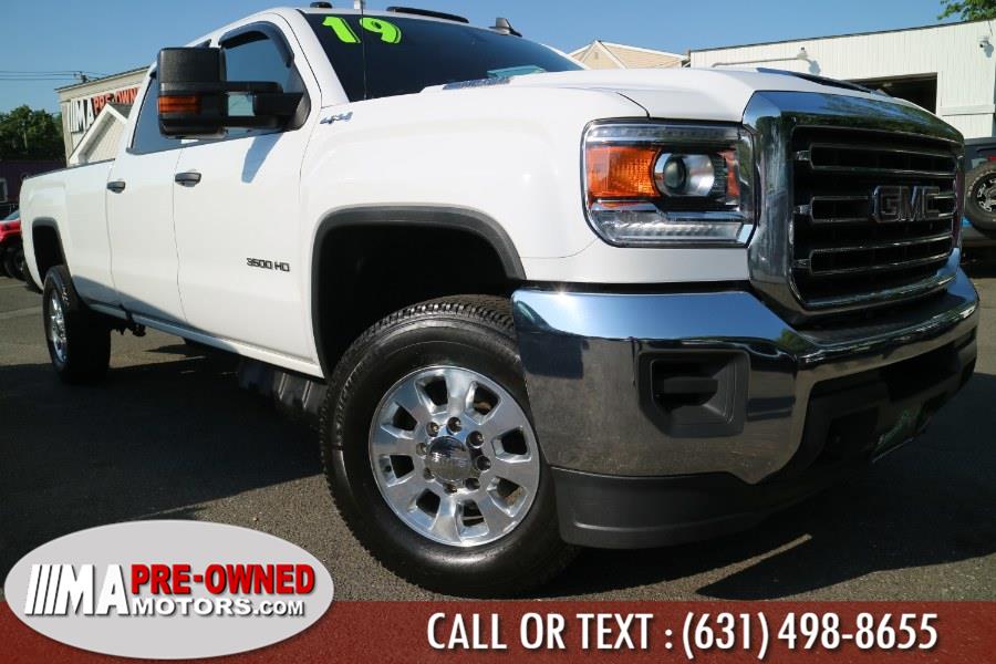 2019 GMC Sierra 3500HD 4WD Crew Cab diesel 167.7"long bed, available for sale in Huntington Station, New York | M & A Motors. Huntington Station, New York 2019 GMC Sierra 3500HD 4WD Crew Cab diesel 167.7"long bed, available for sale in Huntington Station, New York | M & A Motors. Huntington Station, New York