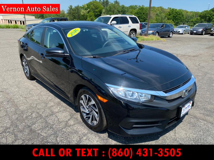 2016 Honda Civic Sedan 4dr CVT EX, available for sale in Manchester, Connecticut | Vernon Auto Sale & Service. Manchester, Connecticut 2016 Honda Civic Sedan 4dr CVT EX, available for sale in Manchester, Connecticut | Vernon Auto Sale & Service. Manchester, Connecticut