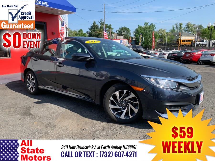 2018 Honda Civic Sedan EX CVT, available for sale in Perth Amboy, New Jersey | All State Motor Inc. Perth Amboy, New Jersey 2018 Honda Civic Sedan EX CVT, available for sale in Perth Amboy, New Jersey | All State Motor Inc. Perth Amboy, New Jersey