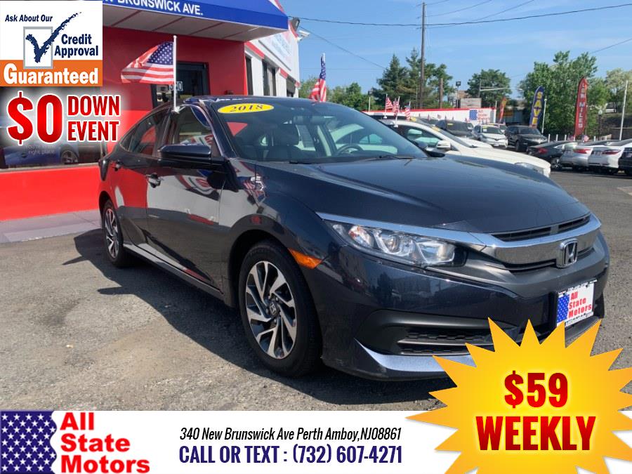 2018 Honda Civic Sedan EX CVT, available for sale in Perth Amboy, New Jersey | All State Motor Inc. Perth Amboy, New Jersey 2018 Honda Civic Sedan EX CVT, available for sale in Perth Amboy, New Jersey | All State Motor Inc. Perth Amboy, New Jersey