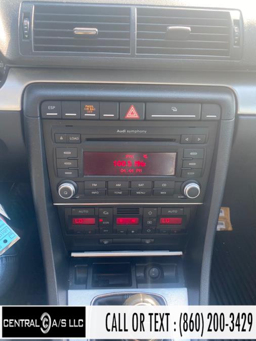 2008 Audi A4 4dr Sdn Man SE 2.0T FrontTrak, available for sale in East Windsor, Connecticut | Central A/S LLC. East Windsor, Connecticut 2008 Audi A4 4dr Sdn Man SE 2.0T FrontTrak, available for sale in East Windsor, Connecticut | Central A/S LLC. East Windsor, Connecticut