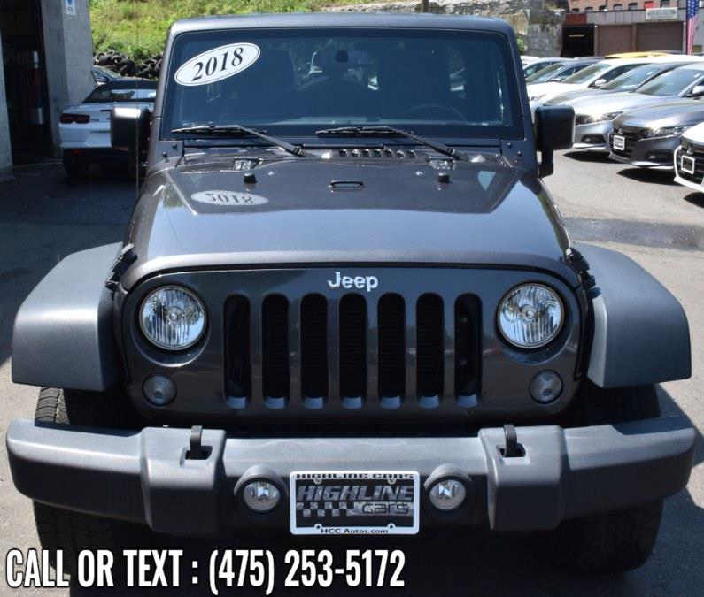 Used Jeep Wrangler JK Unlimited Sport 4x4 2018 | Highline Car Connection. Waterbury, Connecticut Used Jeep Wrangler JK Unlimited Sport 4x4 2018 | Highline Car Connection. Waterbury, Connecticut