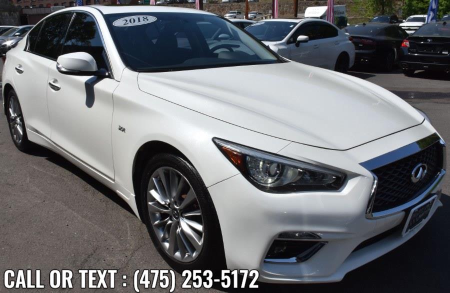 Used INFINITI Q50 3.0t LUXE AWD 2018 | Highline Car Connection. Waterbury, Connecticut Used INFINITI Q50 3.0t LUXE AWD 2018 | Highline Car Connection. Waterbury, Connecticut