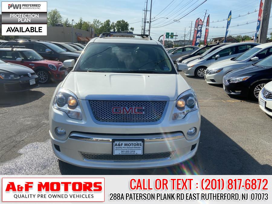 2012 GMC Acadia AWD 4dr Denali, available for sale in East Rutherford, New Jersey | A&F Motors LLC. East Rutherford, New Jersey 2012 GMC Acadia AWD 4dr Denali, available for sale in East Rutherford, New Jersey | A&F Motors LLC. East Rutherford, New Jersey