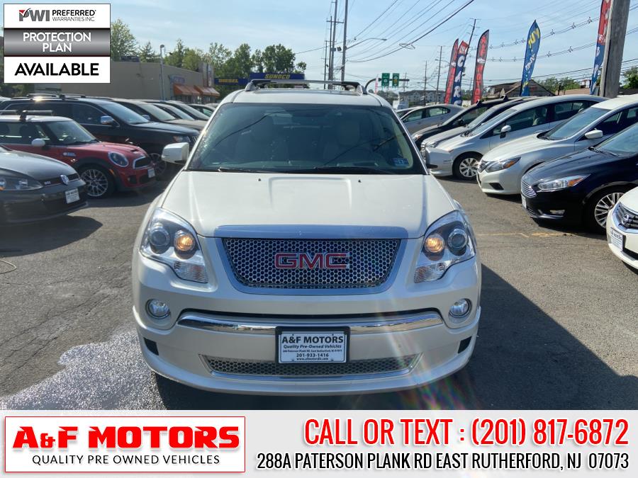 2012 GMC Acadia AWD 4dr Denali, available for sale in East Rutherford, New Jersey | A&F Motors LLC. East Rutherford, New Jersey 2012 GMC Acadia AWD 4dr Denali, available for sale in East Rutherford, New Jersey | A&F Motors LLC. East Rutherford, New Jersey