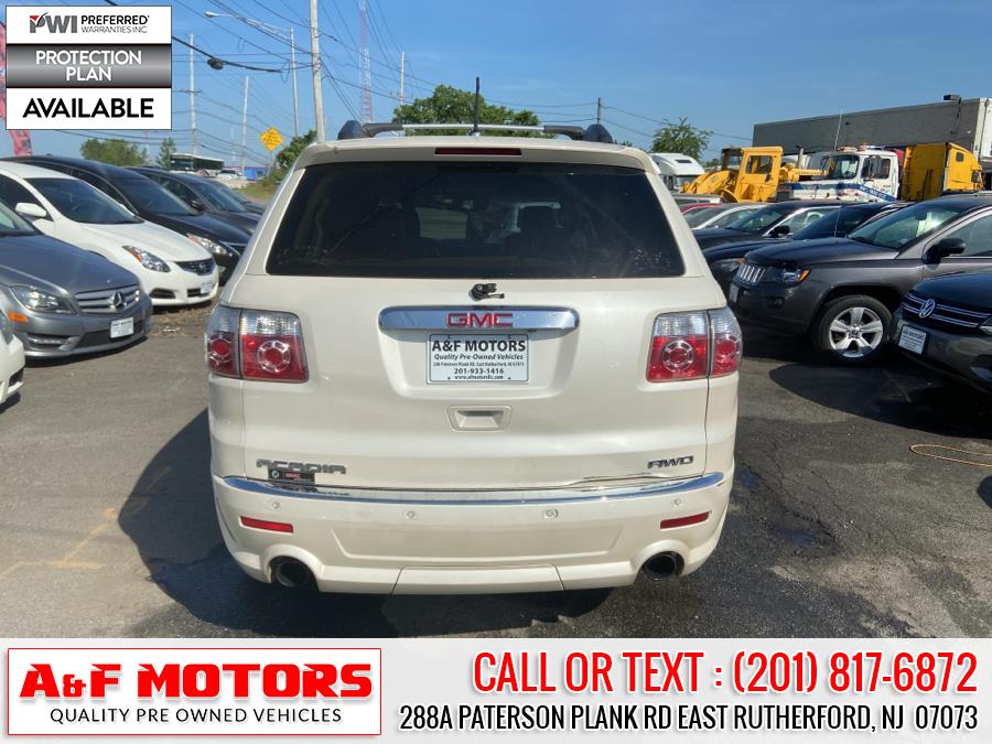 2012 GMC Acadia AWD 4dr Denali, available for sale in East Rutherford, New Jersey | A&F Motors LLC. East Rutherford, New Jersey 2012 GMC Acadia AWD 4dr Denali, available for sale in East Rutherford, New Jersey | A&F Motors LLC. East Rutherford, New Jersey