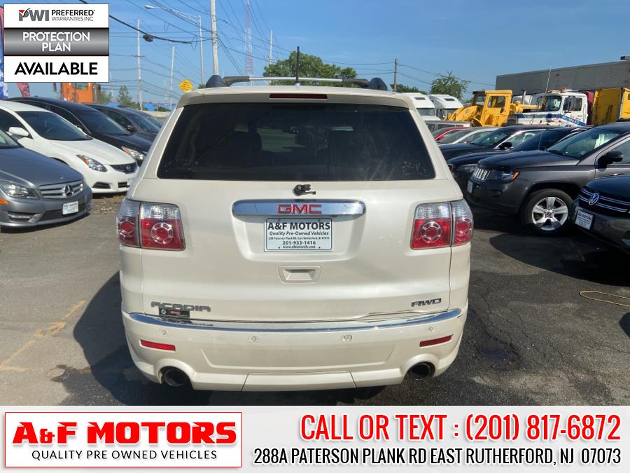 2012 GMC Acadia AWD 4dr Denali, available for sale in East Rutherford, New Jersey | A&F Motors LLC. East Rutherford, New Jersey 2012 GMC Acadia AWD 4dr Denali, available for sale in East Rutherford, New Jersey | A&F Motors LLC. East Rutherford, New Jersey