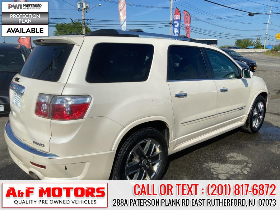 2012 GMC Acadia AWD 4dr Denali, available for sale in East Rutherford, New Jersey | A&F Motors LLC. East Rutherford, New Jersey 2012 GMC Acadia AWD 4dr Denali, available for sale in East Rutherford, New Jersey | A&F Motors LLC. East Rutherford, New Jersey