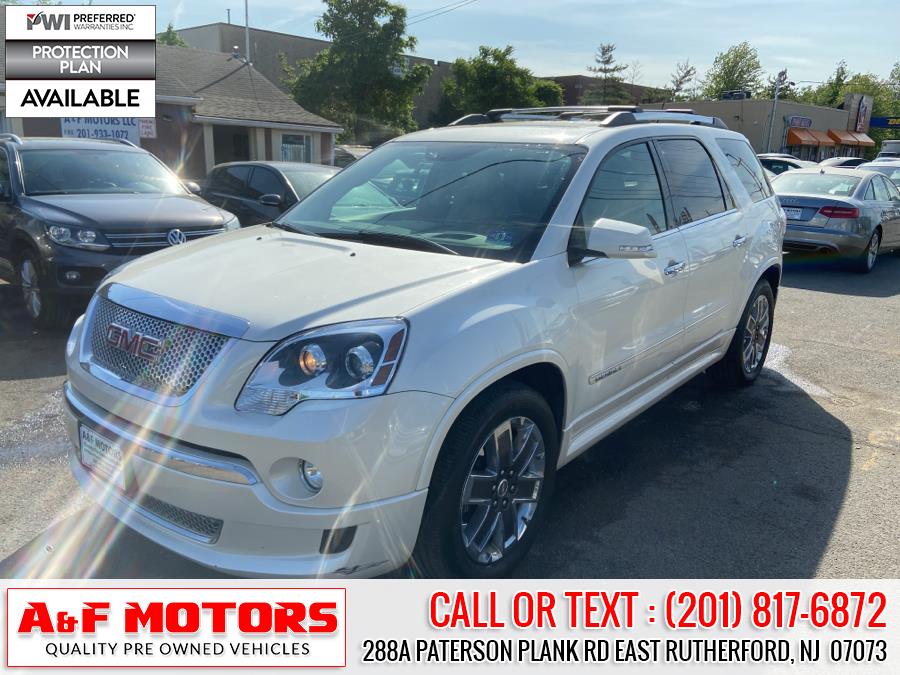 2012 GMC Acadia AWD 4dr Denali, available for sale in East Rutherford, New Jersey | A&F Motors LLC. East Rutherford, New Jersey 2012 GMC Acadia AWD 4dr Denali, available for sale in East Rutherford, New Jersey | A&F Motors LLC. East Rutherford, New Jersey