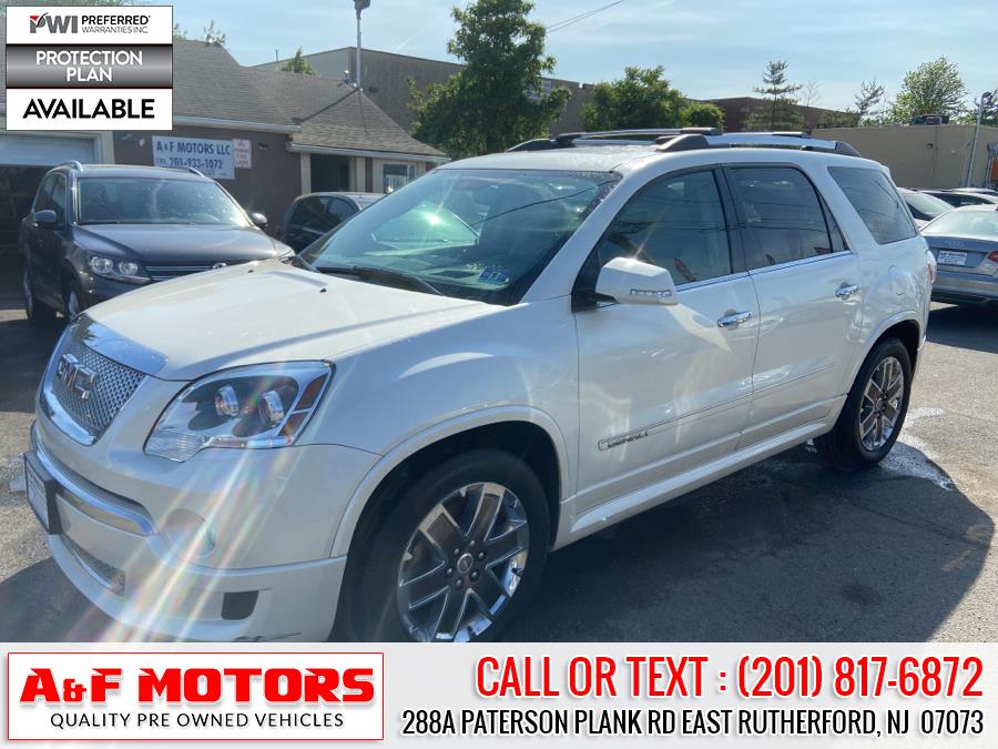 2012 GMC Acadia AWD 4dr Denali, available for sale in East Rutherford, New Jersey | A&F Motors LLC. East Rutherford, New Jersey 2012 GMC Acadia AWD 4dr Denali, available for sale in East Rutherford, New Jersey | A&F Motors LLC. East Rutherford, New Jersey