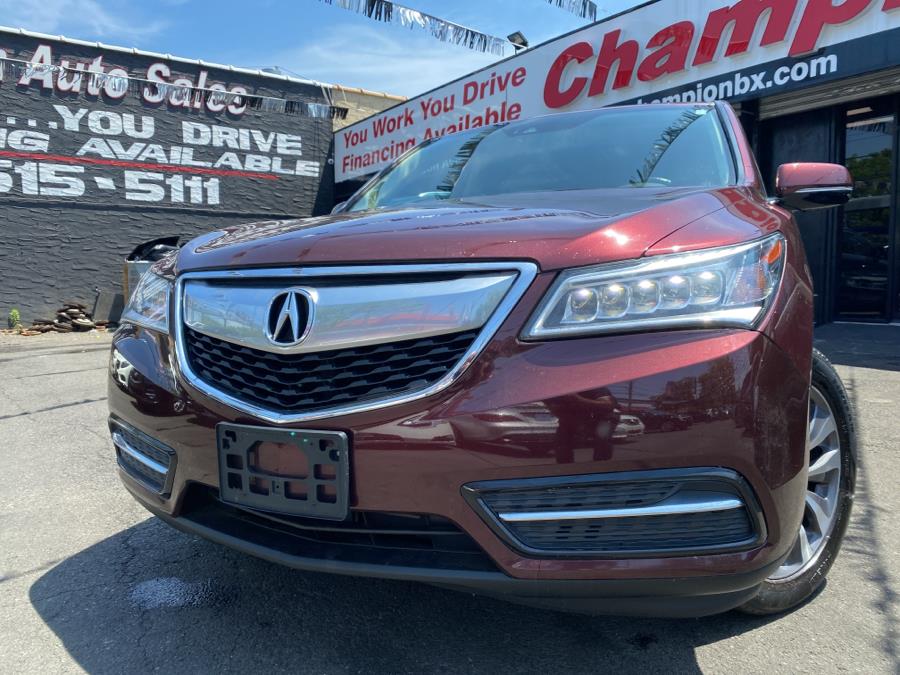 2016 Acura MDX SH-AWD 4dr w/Tech/AcuraWatch Plus, available for sale in Bronx, New York | Champion Auto Sales. Bronx, New York