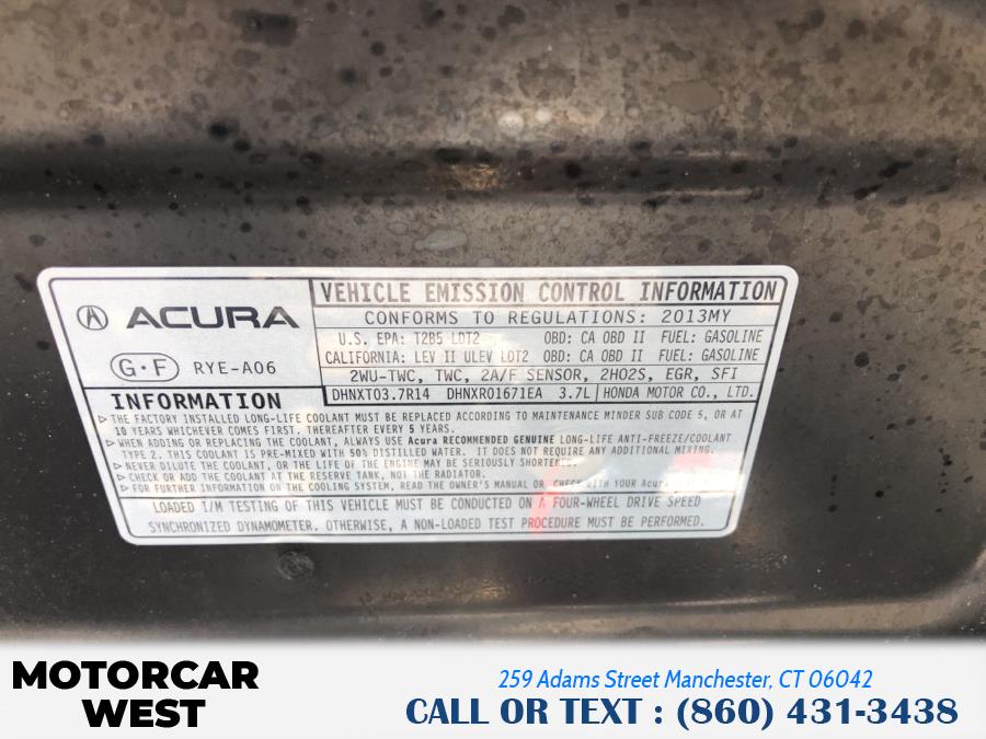 Used Acura MDX AWD 4dr Tech Pkg 2013 | Motorcar West. Manchester, Connecticut Used Acura MDX AWD 4dr Tech Pkg 2013 | Motorcar West. Manchester, Connecticut