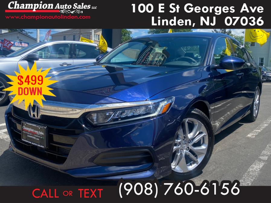 2018 Honda Accord Sedan LX 1.5T CVT, available for sale in Linden, New Jersey | Champion Auto Sales. Linden, New Jersey