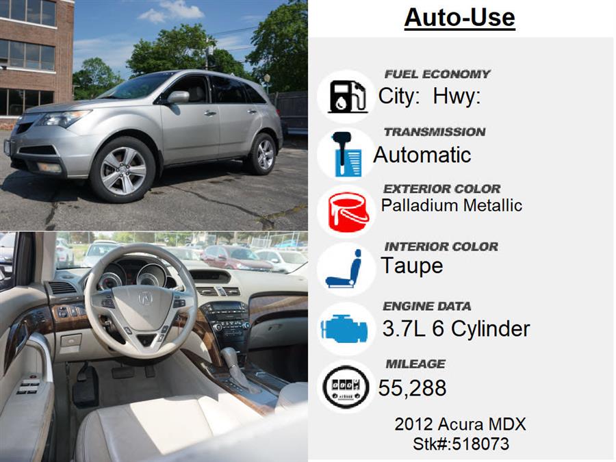 Used Acura Mdx SH-AWD 2012 | Autouse. Andover, Massachusetts Used Acura Mdx SH-AWD 2012 | Autouse. Andover, Massachusetts