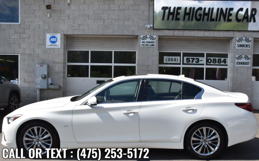 2018 INFINITI Q50 3.0t LUXE AWD, available for sale in Waterbury, Connecticut | Highline Car Connection. Waterbury, Connecticut 2018 INFINITI Q50 3.0t LUXE AWD, available for sale in Waterbury, Connecticut | Highline Car Connection. Waterbury, Connecticut