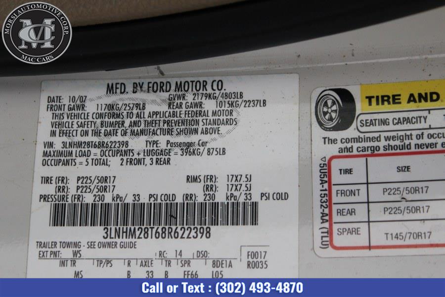 Used Lincoln MKZ 4dr Sdn AWD 2008 | Morsi Automotive Corp. New Castle, Delaware Used Lincoln MKZ 4dr Sdn AWD 2008 | Morsi Automotive Corp. New Castle, Delaware