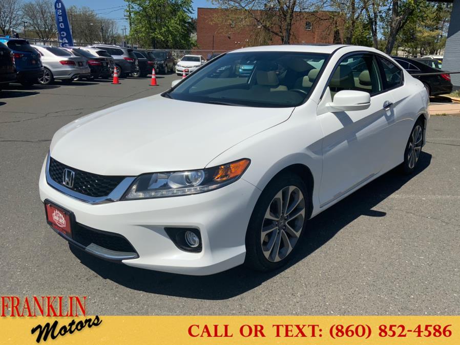 2015 Honda Accord Coupe 2dr V6 Auto EX-L w/Navi, available for sale in Hartford, Connecticut | Franklin Motors Auto Sales LLC. Hartford, Connecticut