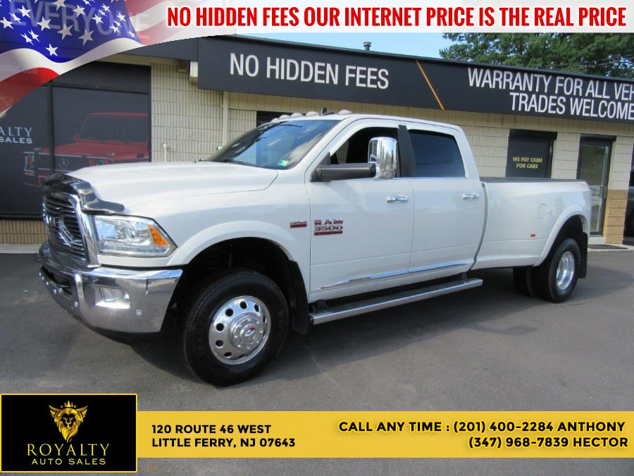 2016 Ram 3500 4WD Crew Cab 169" Longhorn Limited, available for sale in Little Ferry, New Jersey | Royalty Auto Sales. Little Ferry, New Jersey 2016 Ram 3500 4WD Crew Cab 169" Longhorn Limited, available for sale in Little Ferry, New Jersey | Royalty Auto Sales. Little Ferry, New Jersey