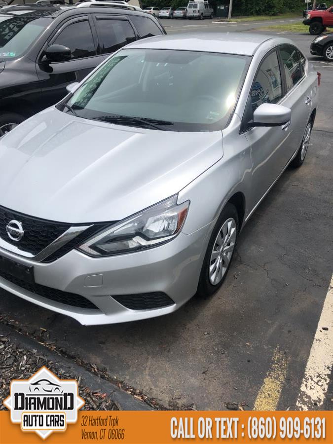 2016 Nissan Sentra 4dr Sdn I4 CVT S, available for sale in Vernon, Connecticut | TD Automotive Enterprises LLC DBA Diamond Auto Cars. Vernon, Connecticut