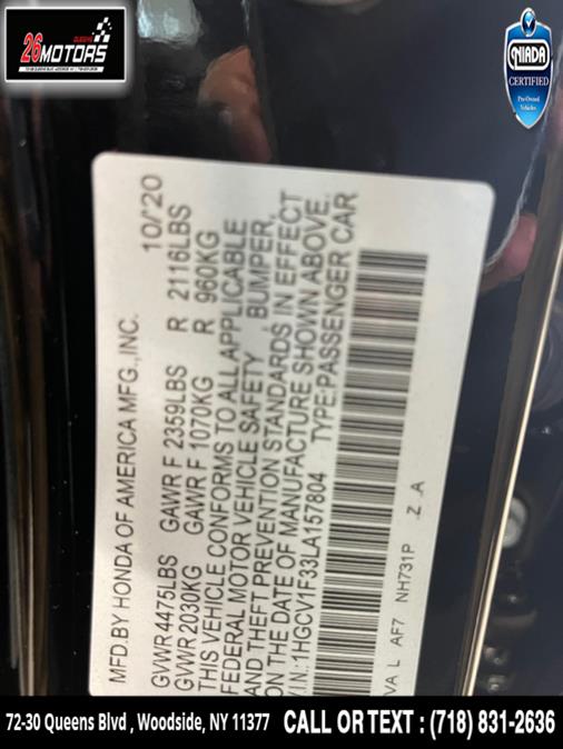 Used Honda Accord Sedan Sport 1.5T CVT 2020 | 26 Motors Queens. Woodside, New York Used Honda Accord Sedan Sport 1.5T CVT 2020 | 26 Motors Queens. Woodside, New York