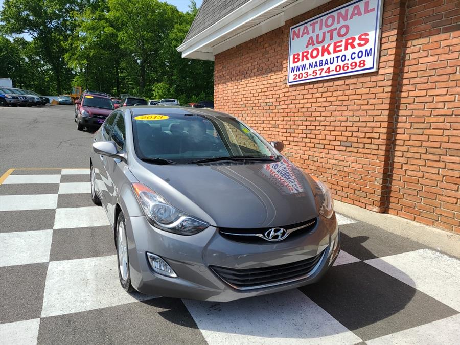 2013 Hyundai Elantra 4dr Sdn Auto GLS, available for sale in Waterbury, Connecticut | National Auto Brokers, Inc.. Waterbury, Connecticut