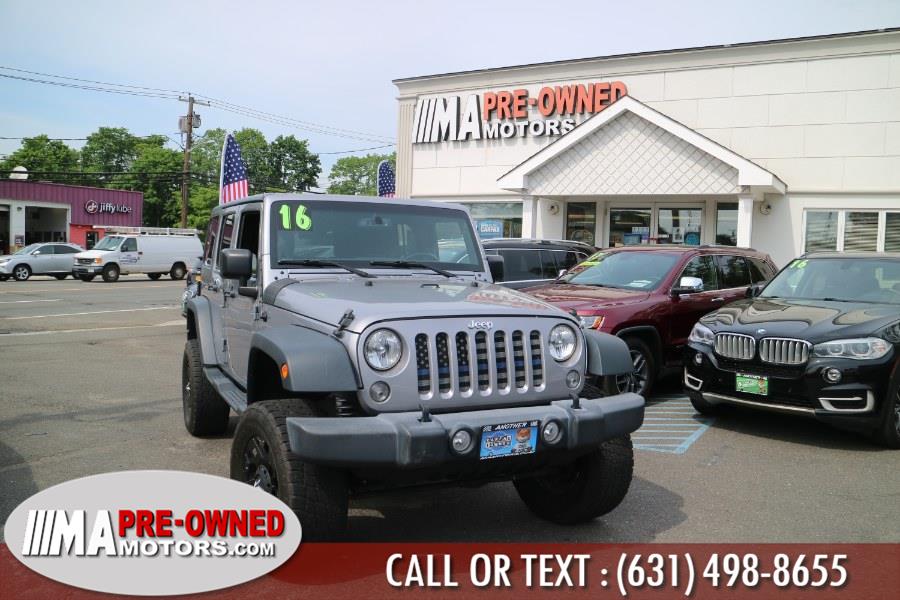 2016 Jeep Wrangler Unlimited 4WD 4dr Sport, available for sale in Huntington Station, New York | M & A Motors. Huntington Station, New York 2016 Jeep Wrangler Unlimited 4WD 4dr Sport, available for sale in Huntington Station, New York | M & A Motors. Huntington Station, New York
