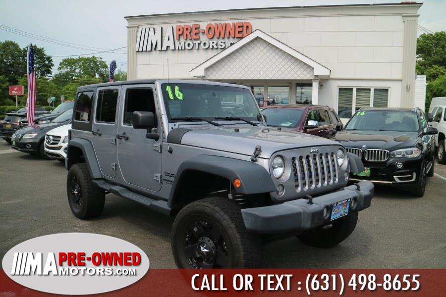 2016 Jeep Wrangler Unlimited 4WD 4dr Sport, available for sale in Huntington Station, New York | M & A Motors. Huntington Station, New York 2016 Jeep Wrangler Unlimited 4WD 4dr Sport, available for sale in Huntington Station, New York | M & A Motors. Huntington Station, New York