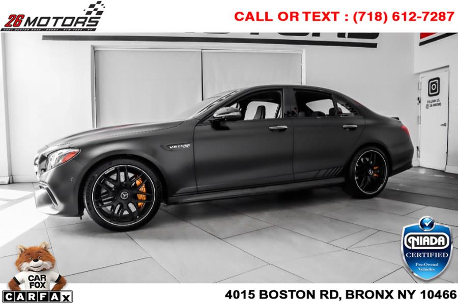 Used Mercedes-Benz E-Class AMG E 63 S 4MATIC Sedan 2018 | 26 Motors Corp. Bronx, New York Used Mercedes-Benz E-Class AMG E 63 S 4MATIC Sedan 2018 | 26 Motors Corp. Bronx, New York