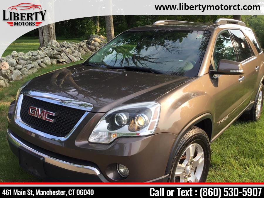 2008 GMC Acadia AWD 4dr SLT1, available for sale in Manchester, Connecticut | Liberty Motors. Manchester, Connecticut 2008 GMC Acadia AWD 4dr SLT1, available for sale in Manchester, Connecticut | Liberty Motors. Manchester, Connecticut