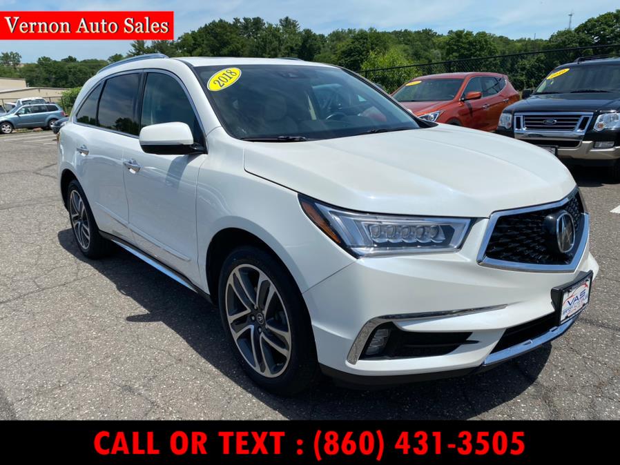 Used Acura MDX SH-AWD w/Advance Pkg 2018 | Vernon Auto Sale & Service. Manchester, Connecticut Used Acura MDX SH-AWD w/Advance Pkg 2018 | Vernon Auto Sale & Service. Manchester, Connecticut
