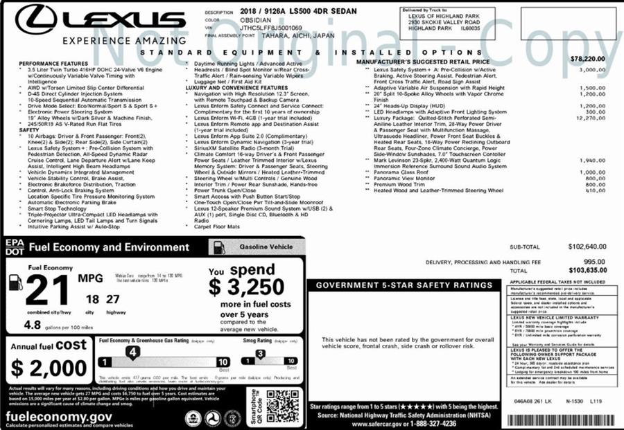 Used Lexus Ls 500 500 Base 2018 | Elite Imports LLC. West Chester, Ohio Used Lexus Ls 500 500 Base 2018 | Elite Imports LLC. West Chester, Ohio