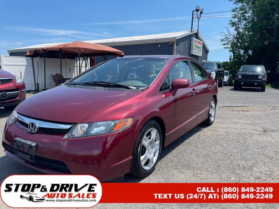 2008 Honda Civic Sdn 4dr Auto LX, available for sale in East Windsor, Connecticut | Stop & Drive Auto Sales. East Windsor, Connecticut