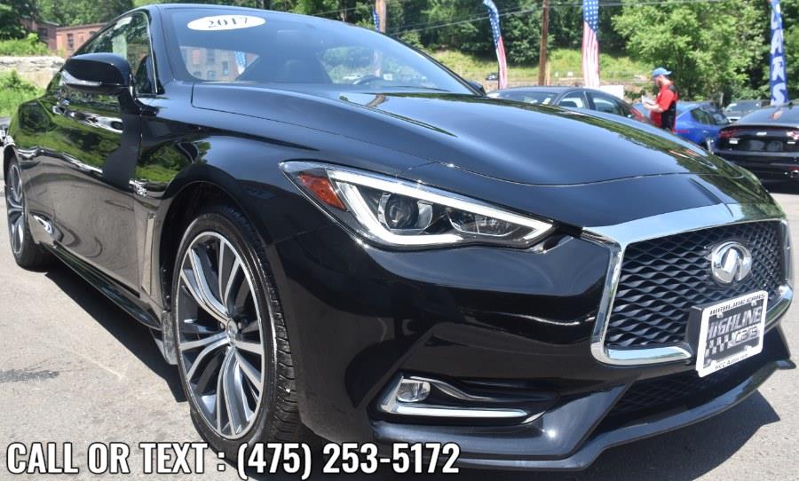 Used INFINITI Q60 2.0t Premium AWD 2017 | Highline Car Connection. Waterbury, Connecticut Used INFINITI Q60 2.0t Premium AWD 2017 | Highline Car Connection. Waterbury, Connecticut