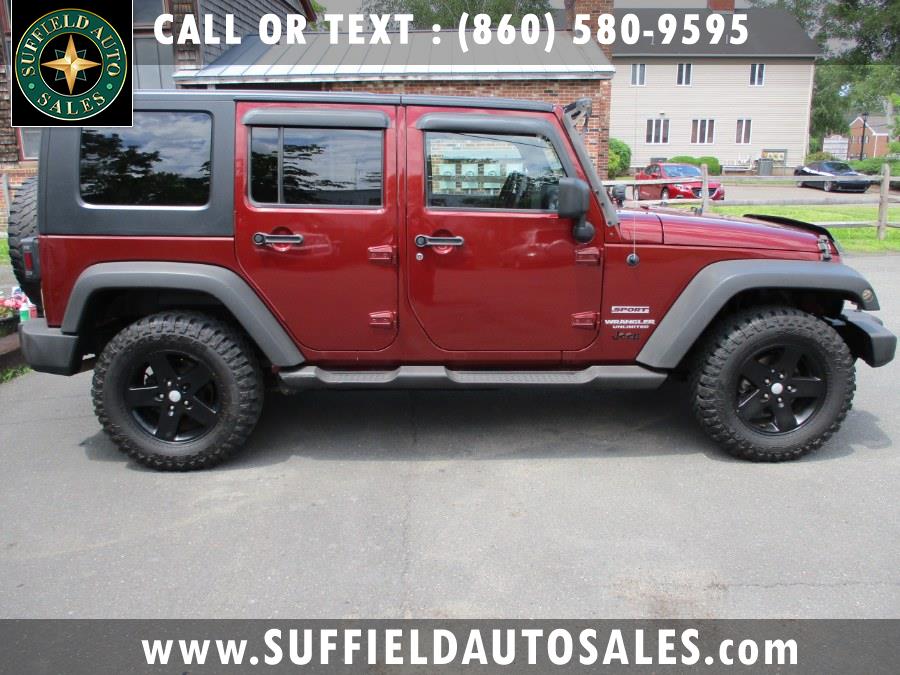 2010 Jeep Wrangler Unlimited 4WD 4dr Sport, available for sale in Suffield, Connecticut | Suffield Auto Sales. Suffield, Connecticut