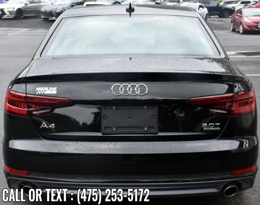 Used Audi A4 2.0 TFSI Premium S Tronic quattro AWD 2018 | Highline Car Connection. Waterbury, Connecticut Used Audi A4 2.0 TFSI Premium S Tronic quattro AWD 2018 | Highline Car Connection. Waterbury, Connecticut